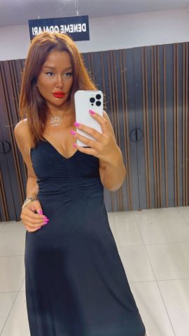Babita Kadın Siyah Büzgülü  Elbise
