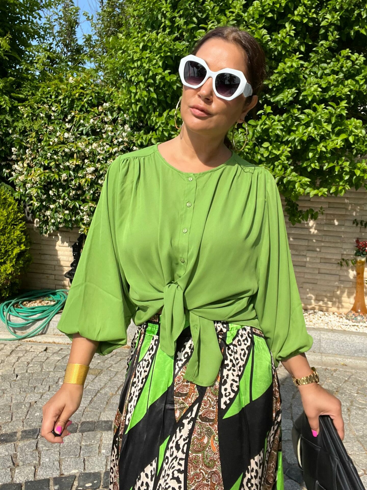 Henda Kadın Yeşil Gömlek
