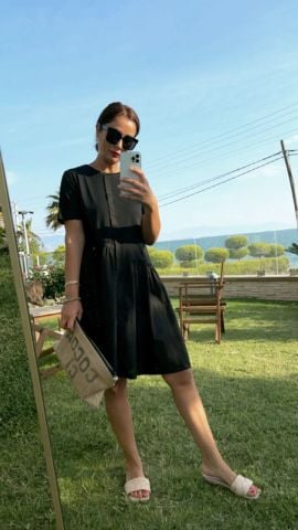 Abella Siyah Elbise