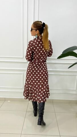 Olivera Kadın Kahve Elbise