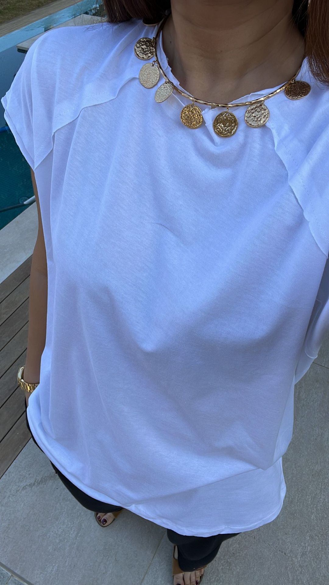 Halle Beyaz T-shirt