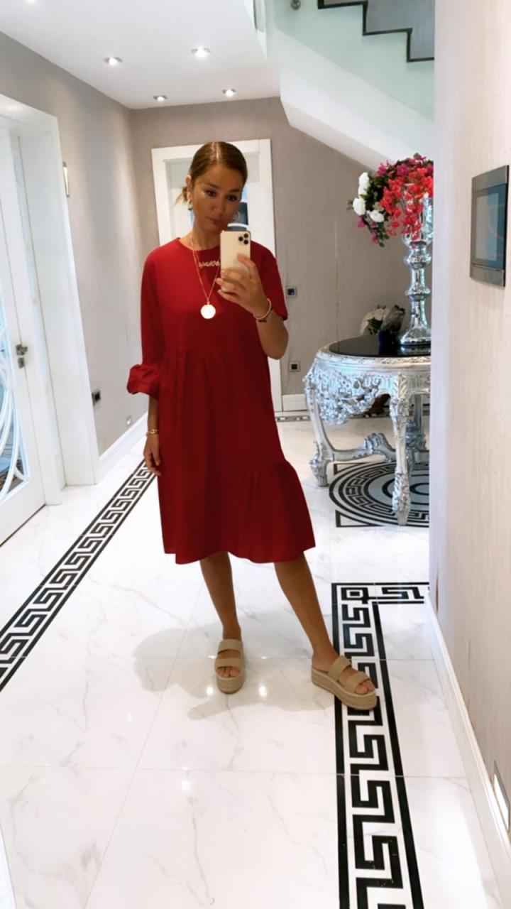Safir Bordo Elbise