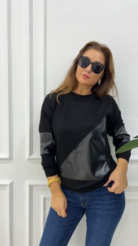 Hetja Kadın Siyah Sweat
