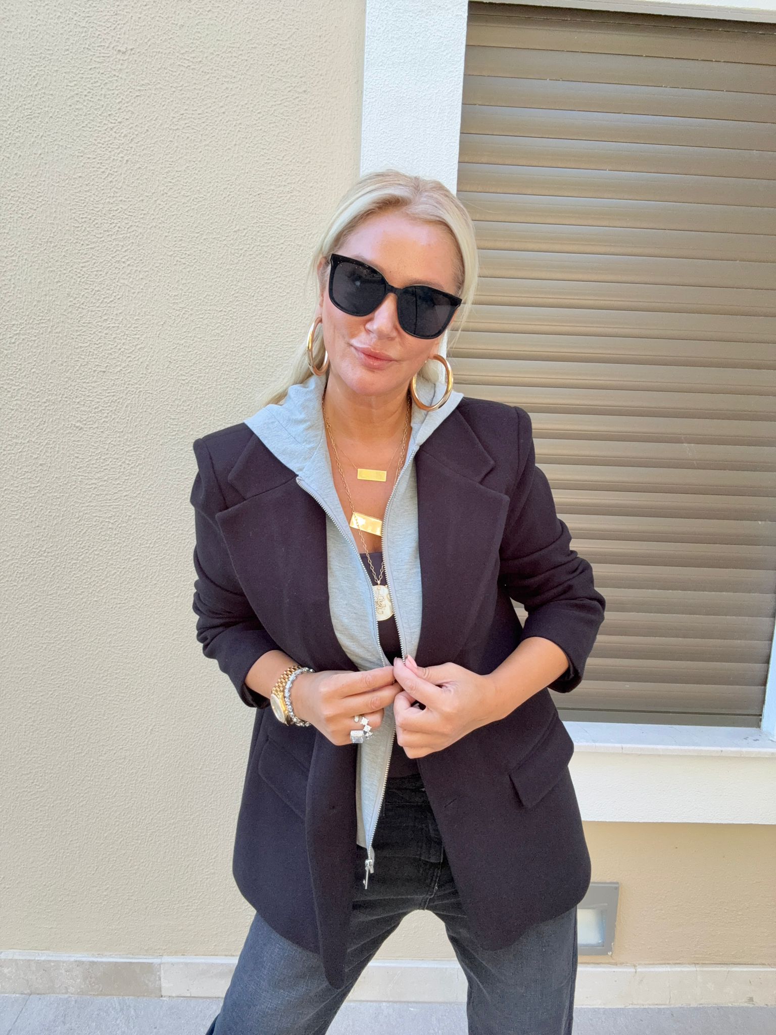 Boris Siyah Kaşe Ceket