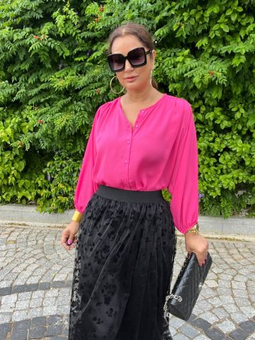 Henda Kadın Pembe Gömlek