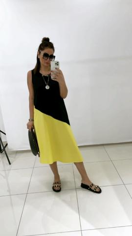 Kasmy Sarı Elbise