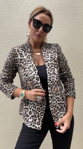 Nebula Leopar Blazer