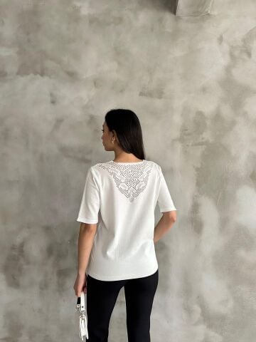 Foreo Ekru Büyük Beden Triko