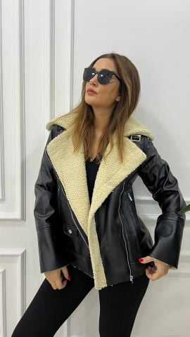 Nessa Kadın Siyah Mont
