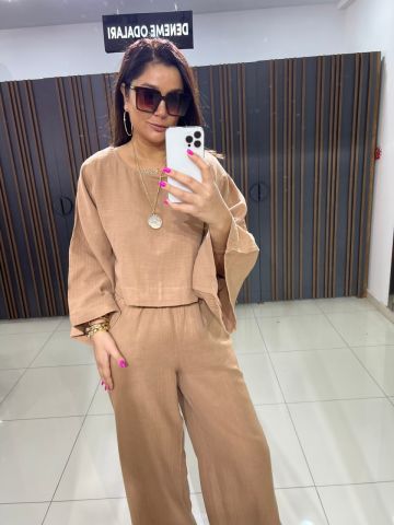 Topher Kadın Camel Takım