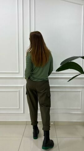 Caprina Kadın Haki Pantolon