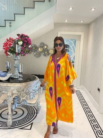 Damla Desen Sarı Elbise