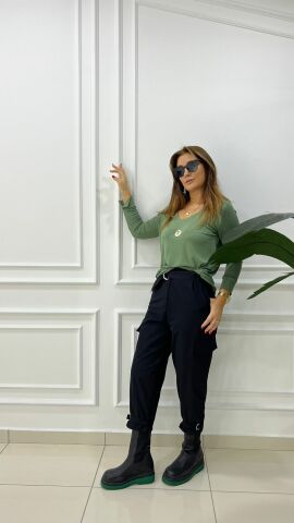 Caprina Kadın Siyah Pantolon