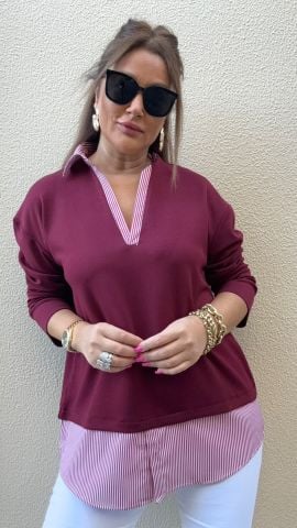 Katalina Bordo Sweat