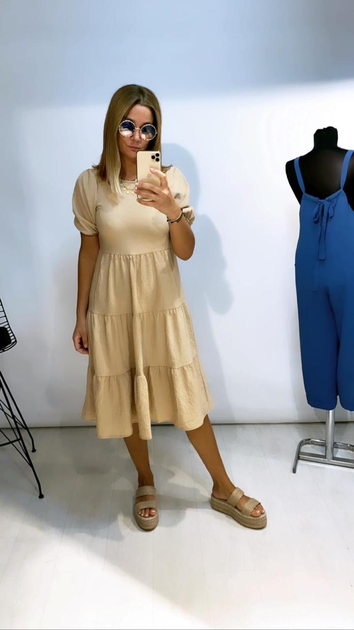 Clew Camel Elbise