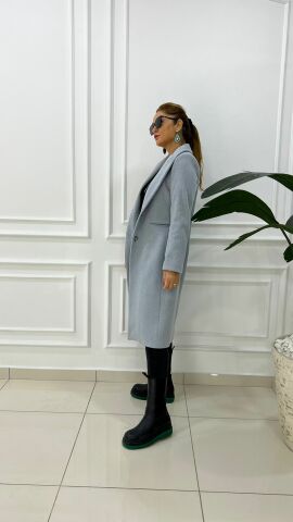 Boneva Kadın Gri Kaban
