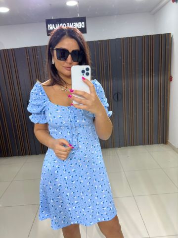 Karpiy Bebe Mavi Elbise