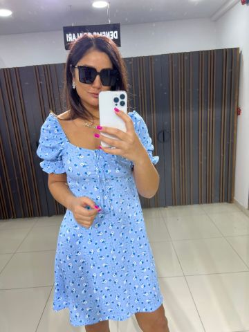 Karpiy Bebe Mavi Elbise