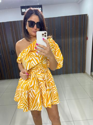Raissa Sarı Elbise