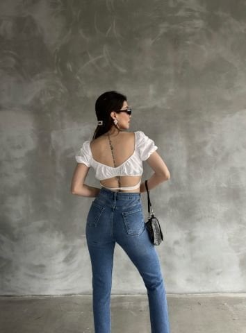 Mote Kadın Mavi Jean