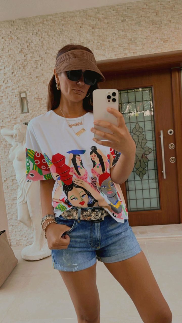 Halsey Ekru T-shirt