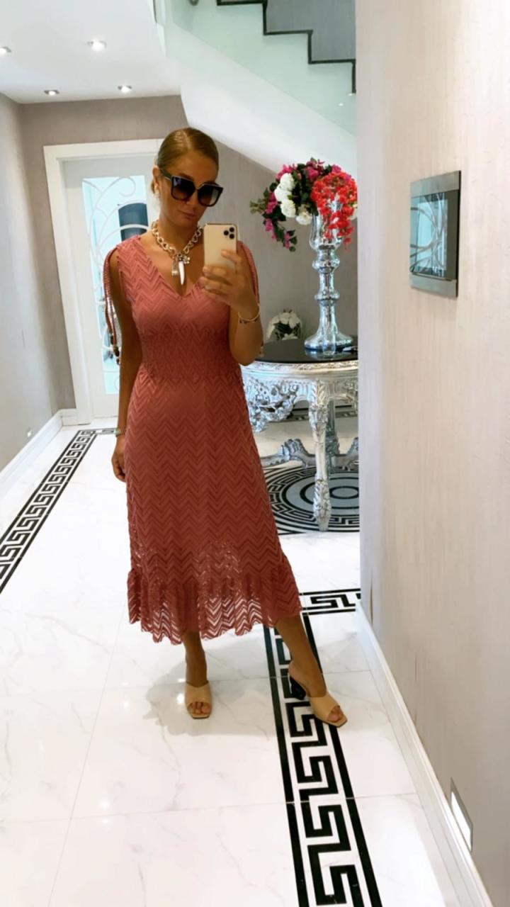Lare Gül Kurusu Elbise