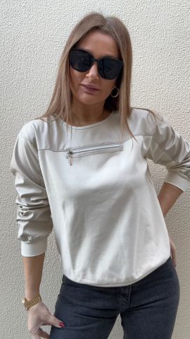 Metta Kadın Ekru Bluz