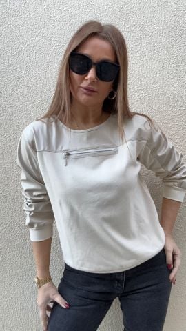 Metta Kadın Ekru Bluz