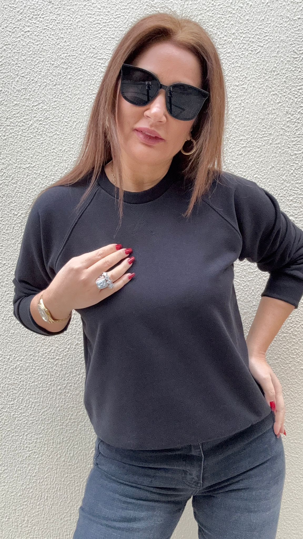 Peska Siyah Sweat