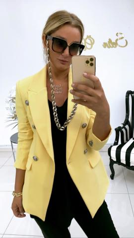 Aliza Sarı Blazer-