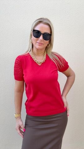 Bixe Kırmızı Triko