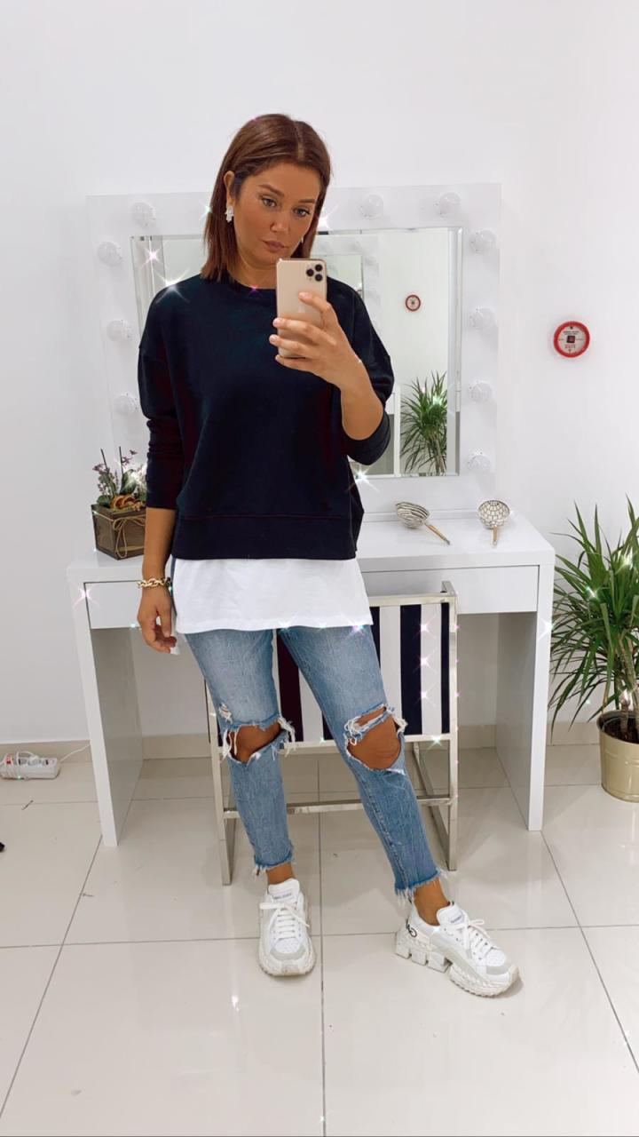 Alesya Siyah Sweat