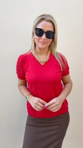 Bixe Kırmızı Triko