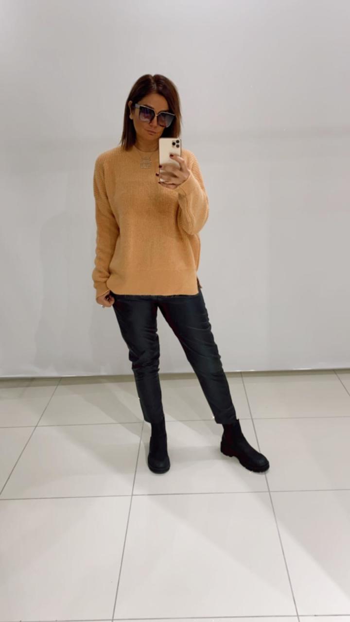 Nikita Siyah Deri Pantalon
