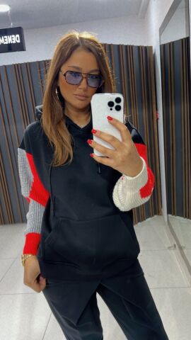 Cathe Siyah Sweat
