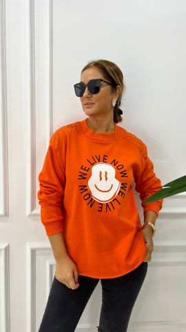 Zeyna Kadın Turuncu Sweat-shirt