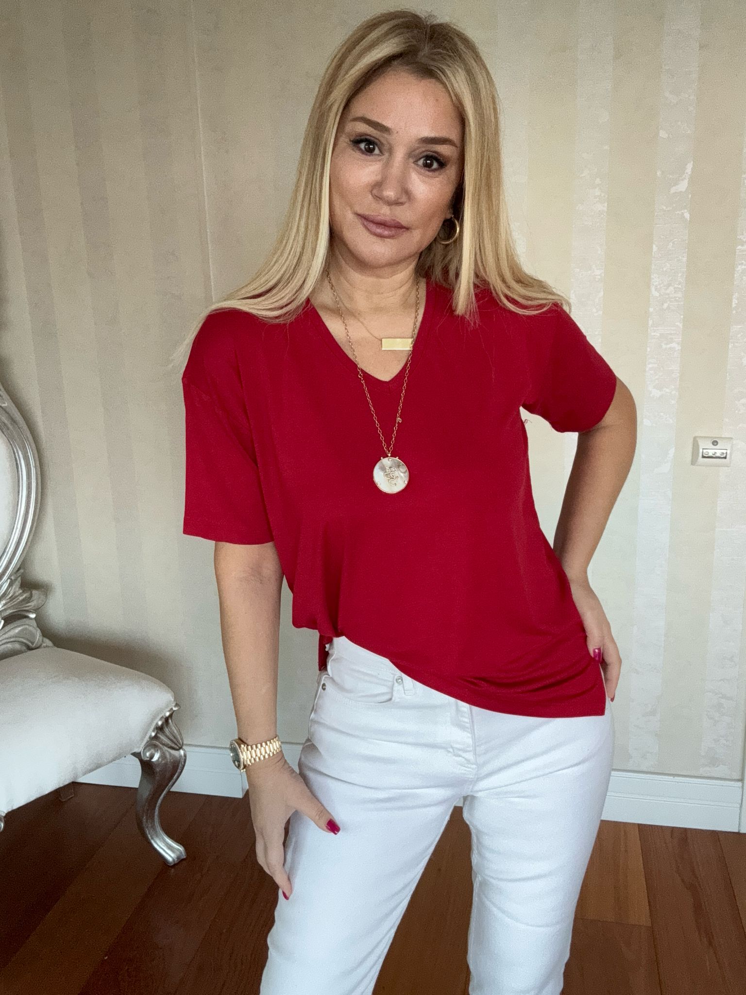 Lily Kırmızı T-shirt