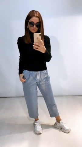 Parlak Mom Jean