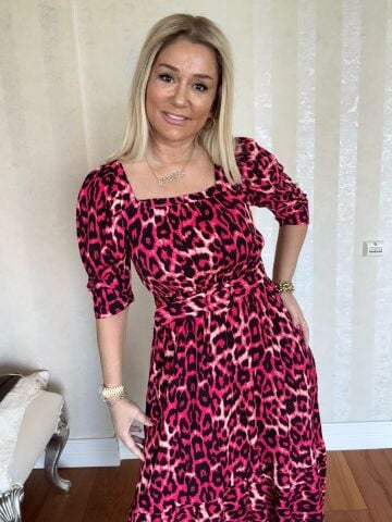 Mover Fuşya Elbise