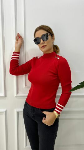 Adila Kadın Kırmızı Balıkçı Triko