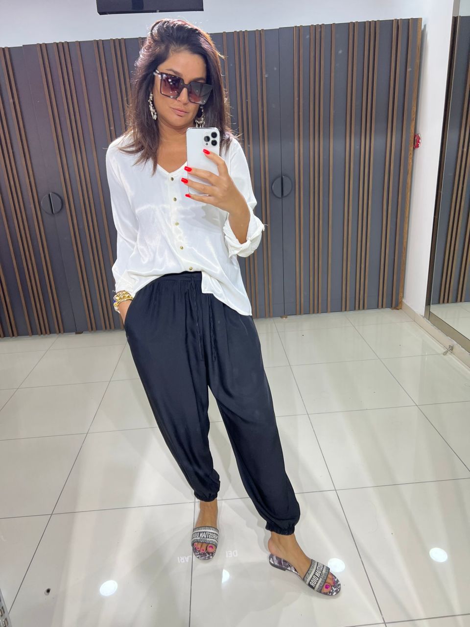 Lorna Siyah Şalvar Pantolon
